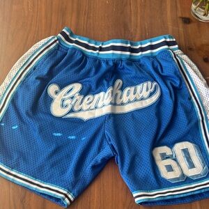 Crenshaw Blue Athletic Men's Shorts